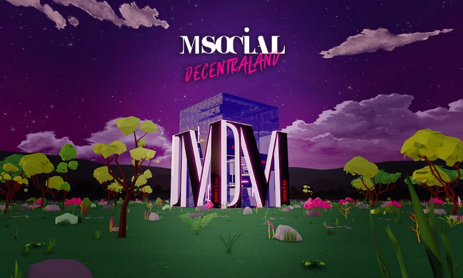M Social hotel in the Decentraland virtual world