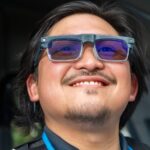 Amazon delivery associate wearing Smart Delivery Glasses on a route