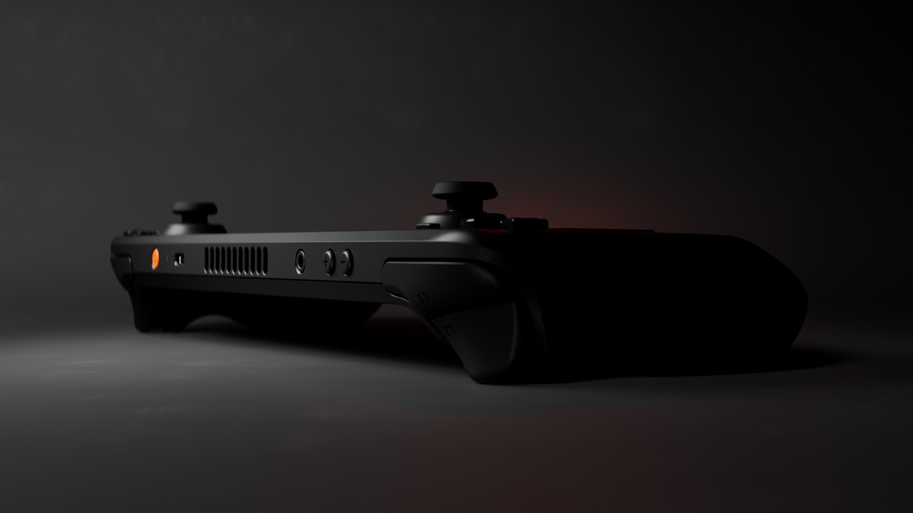 Steam Deck OLED angled press render