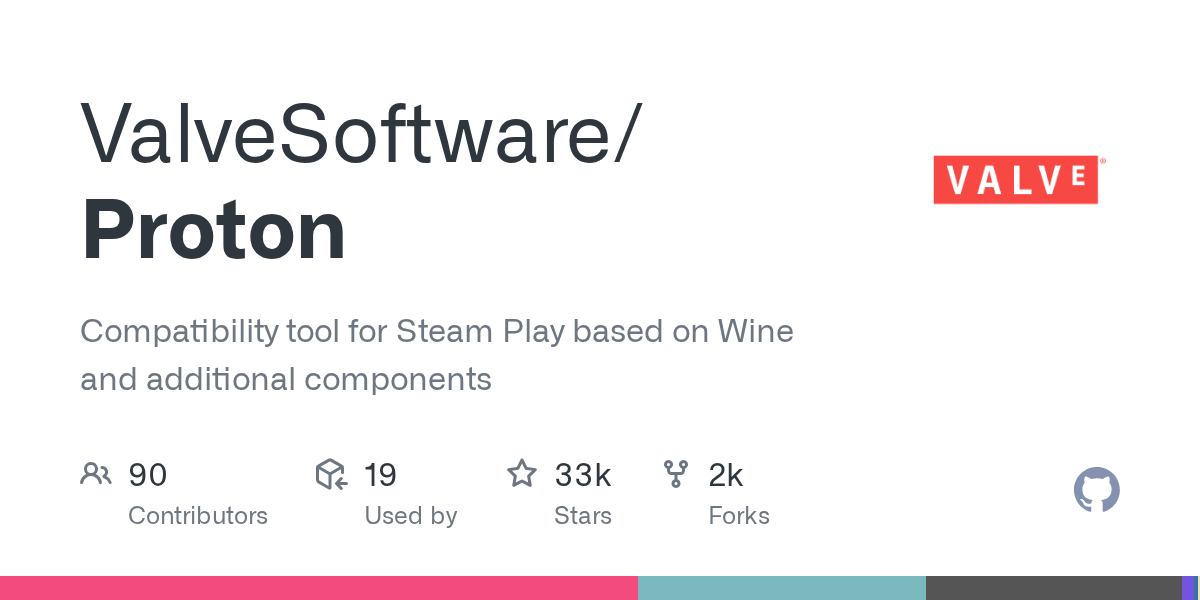 ValveSoftware Proton GitHub repository card
