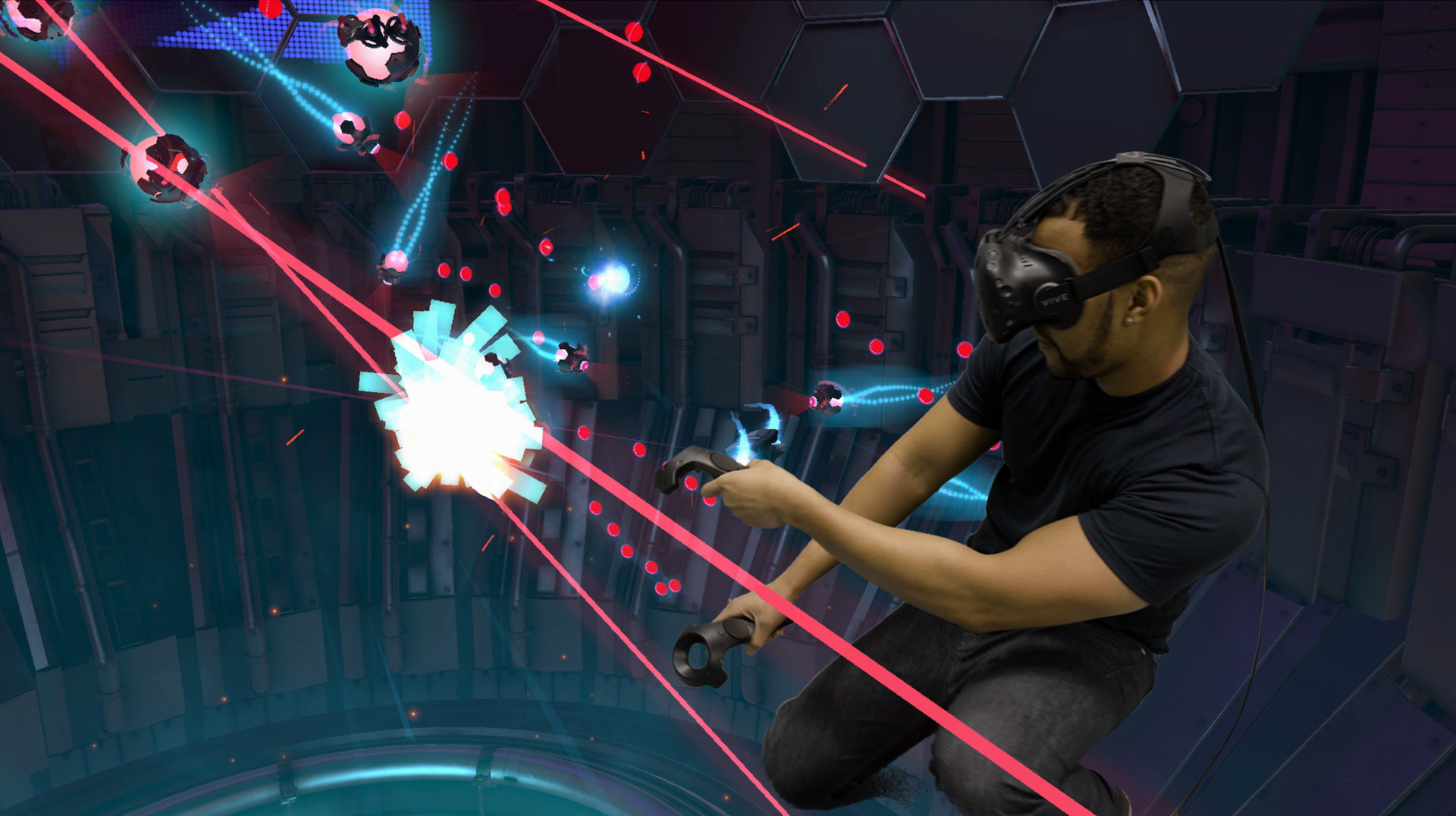 SteamVR environment and dashboard screenshot