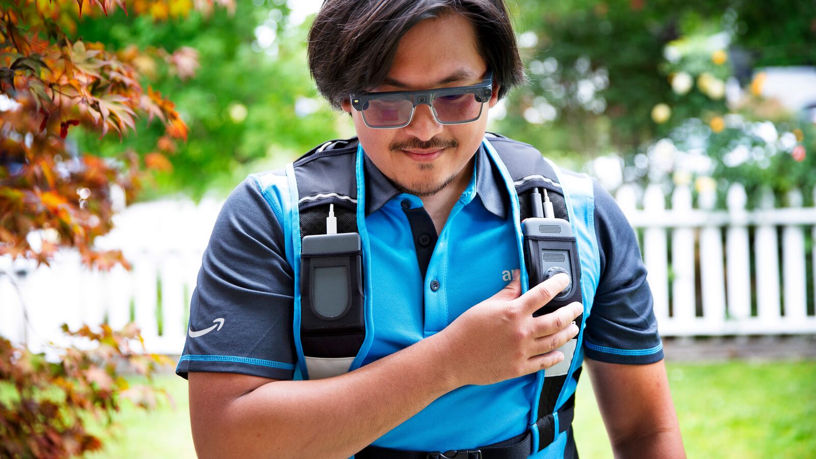 Amazon Smart Delivery Glasses vest controller and battery pack