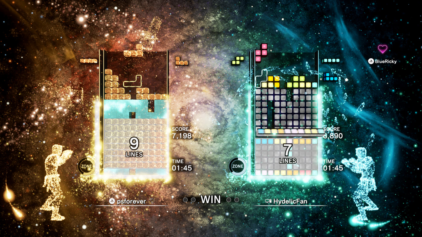 Tetris Effect Connected immersive zone screenshot from Enhance press kit