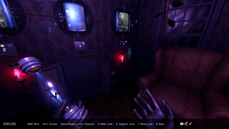 Dark Trip psychedelic horror escape room key art