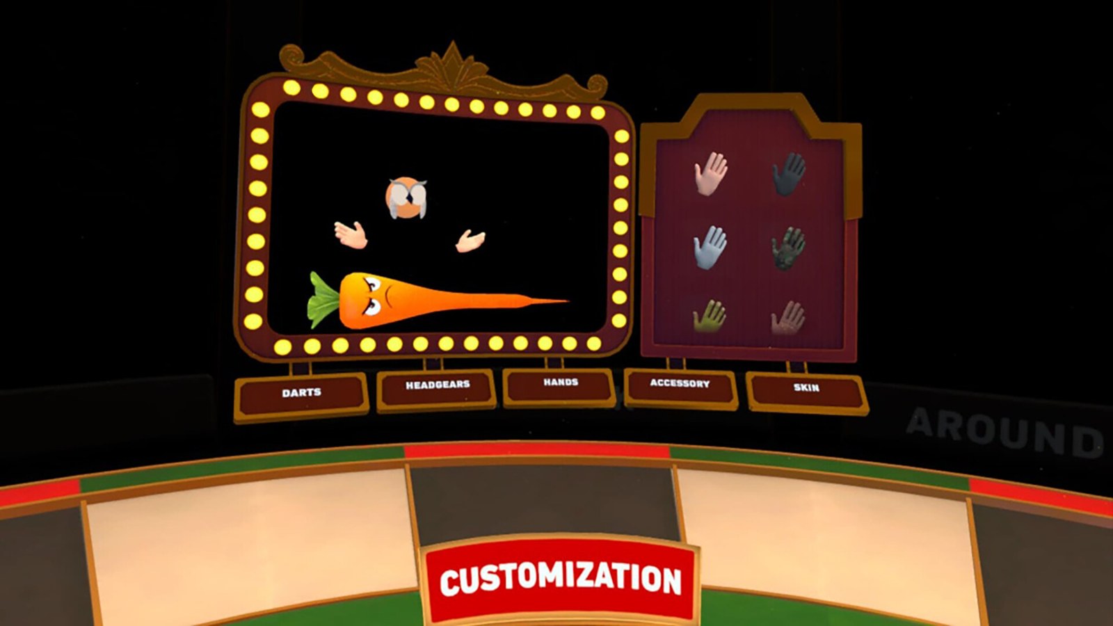 Darts VR2: Bullseye screenshot showing arcade dartboard modes