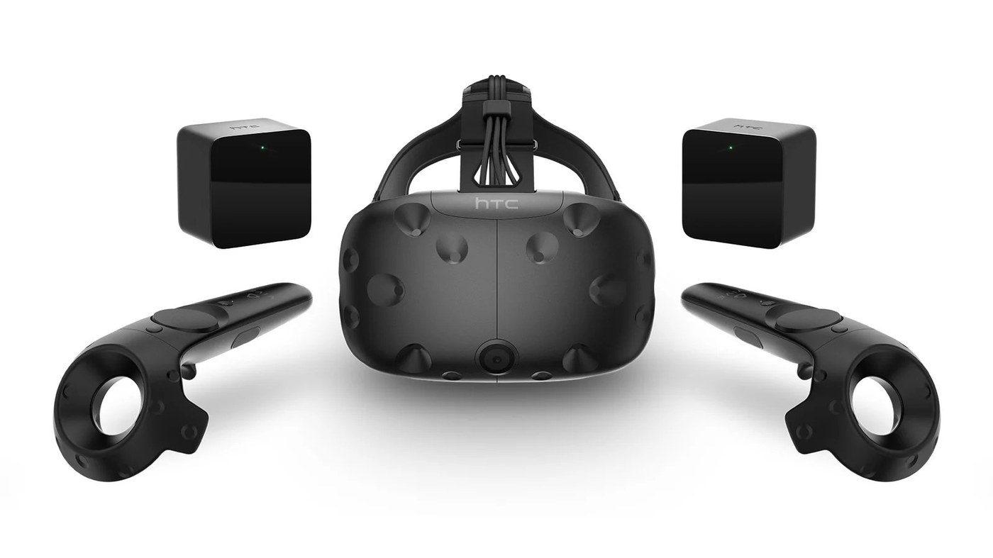Valve Steam Frame headset front three-quarter product view