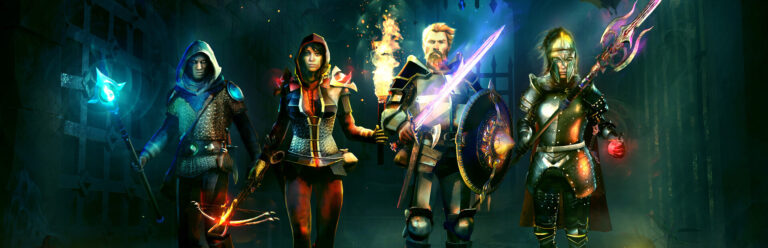 Dungeons of Eternity library hero art — Steam store banner