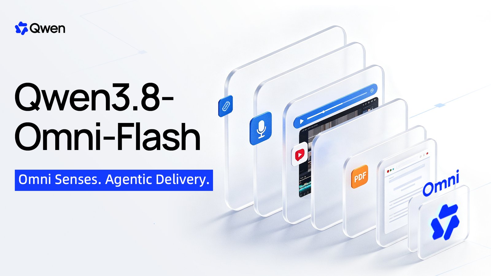 Qwen3.8-Omni-Flash omni senses agentic delivery banner
