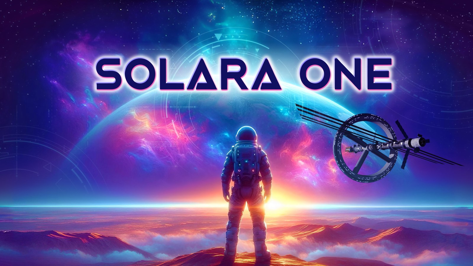 Solara One cover landscape showing meditative space exploration on Meta Quest.