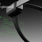 Even Realities G2 everyday display smart glasses marketing still with green HUD