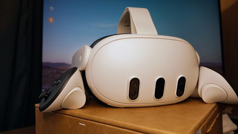 Meta Quest 3 headset front view