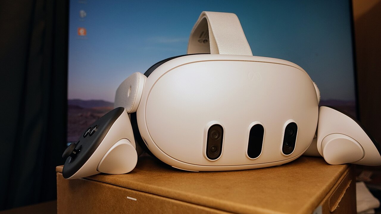 Meta Quest 3 headset front view