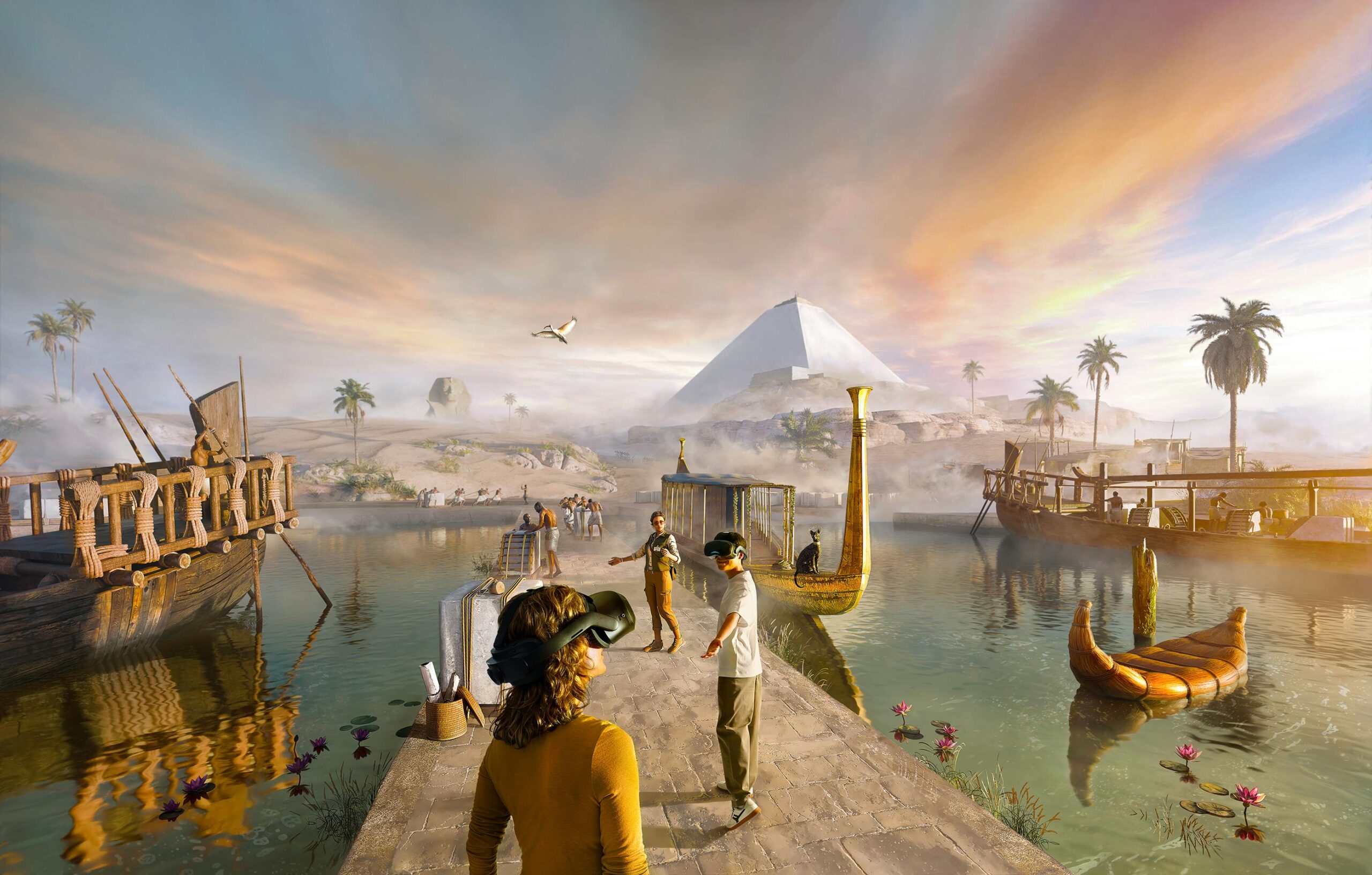 The Secret of the Pyramid Builders key art from Excurio