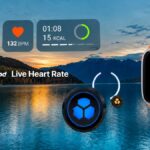 FunFitLand live heart rate key visual with Quest headset and wearable overlay