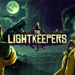 The Lightkeepers official key art — lighthouse defenders against Lovecraftian night threats