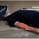 Mixed reality burn training overlay on a medical mannequin