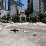 Ray-Ban Meta Wayfarer smart glasses on a Brickell retail display