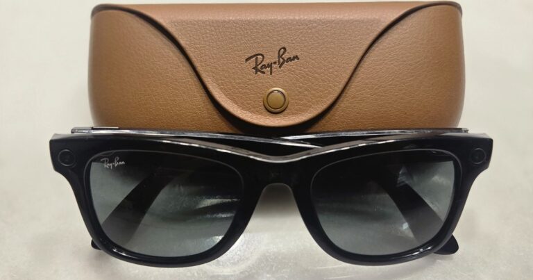 Ray-Ban Meta Gen 1 smart glasses with charging case