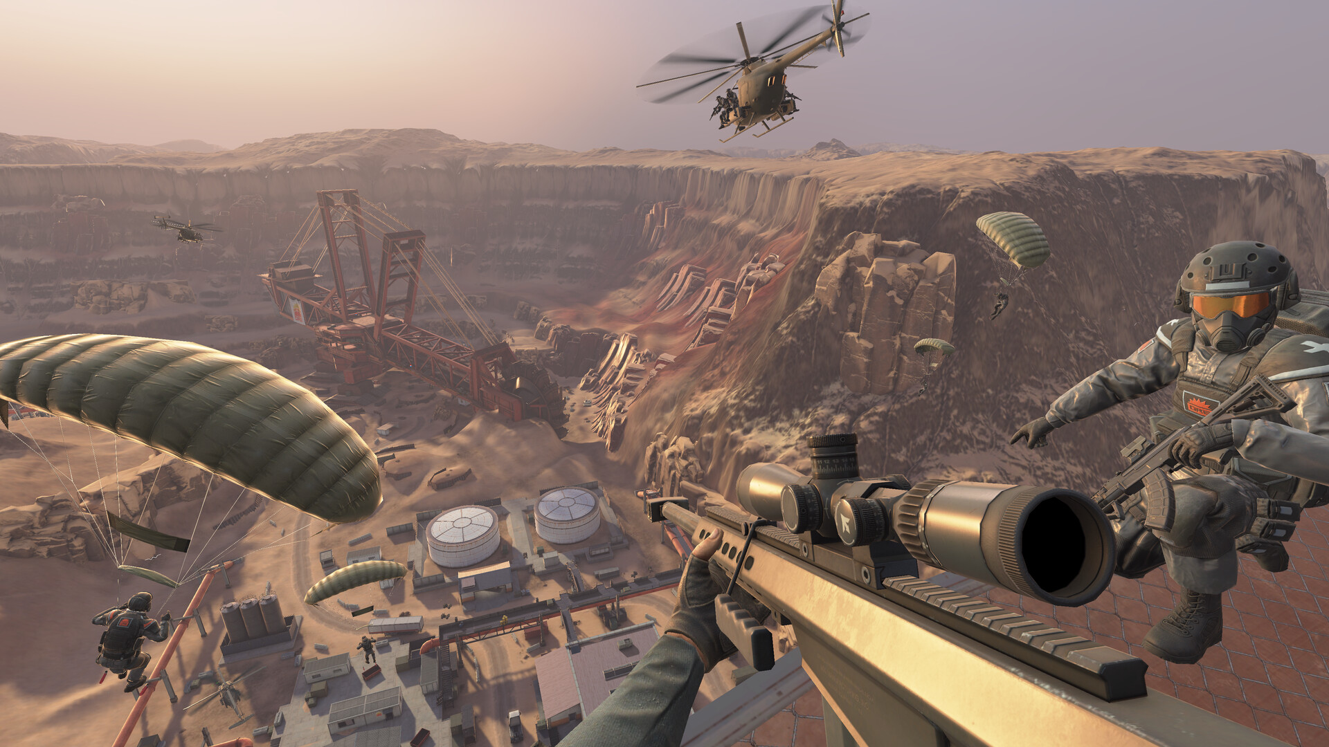 Forefront 32-player VR battlefield combat screenshot from Steam