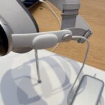 Apple Vision Pro headset on a table