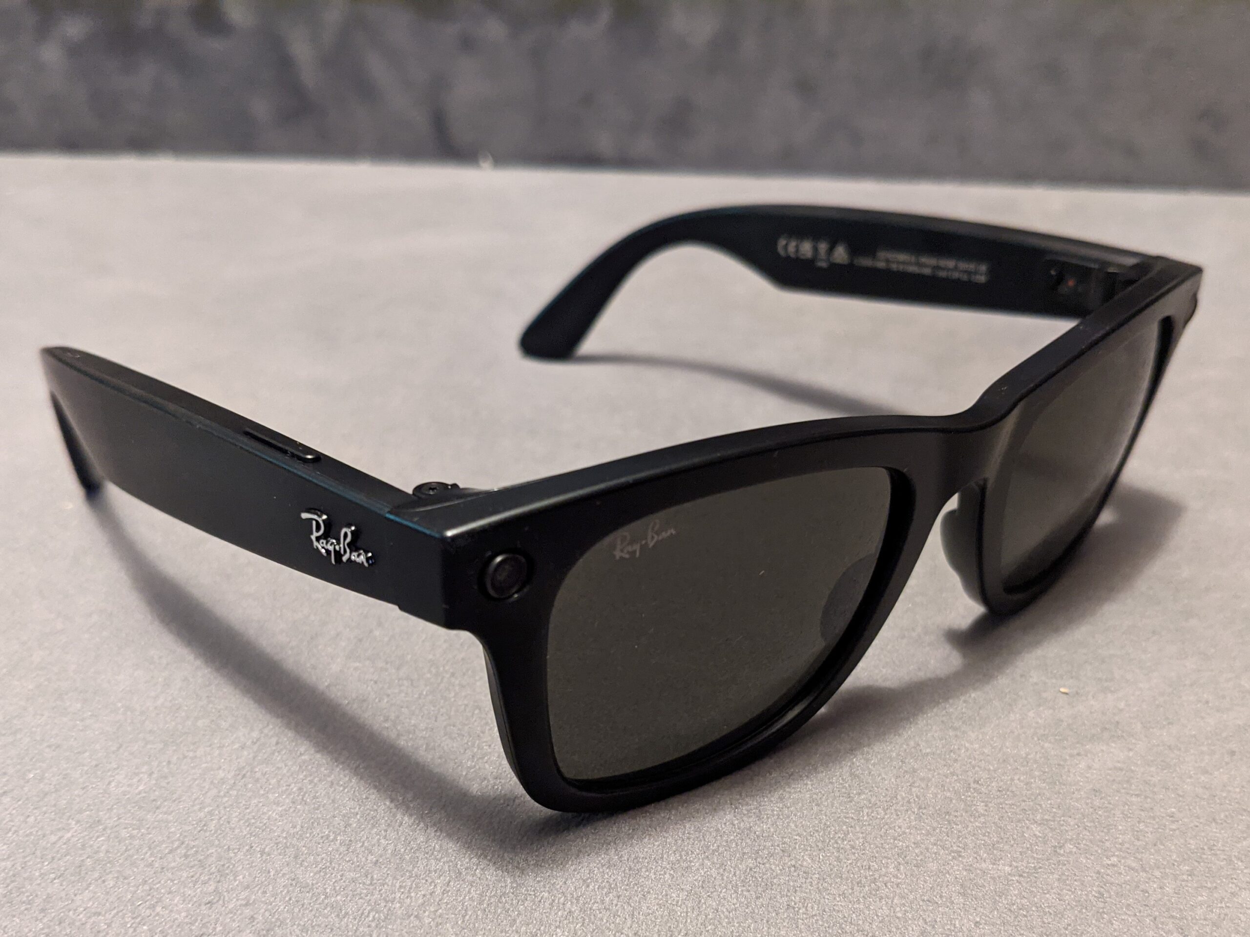 Ray-Ban Stories smart glasses on a table
