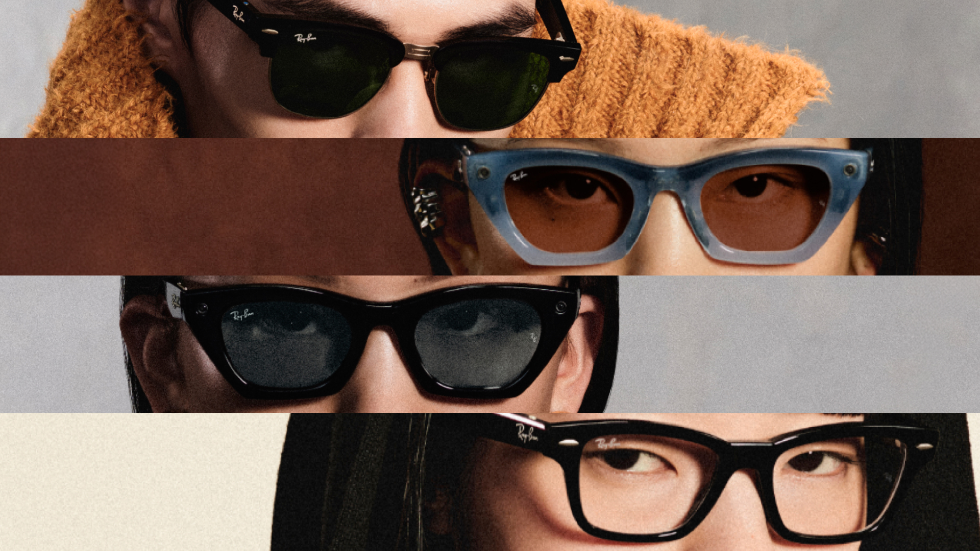 Ray-Ban Meta Gen 3 frame styles shown across Meta Connect press imagery