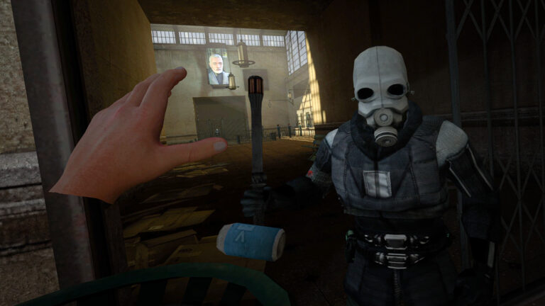 Half-Life 2 VR Mod gameplay screenshot from Steam store page