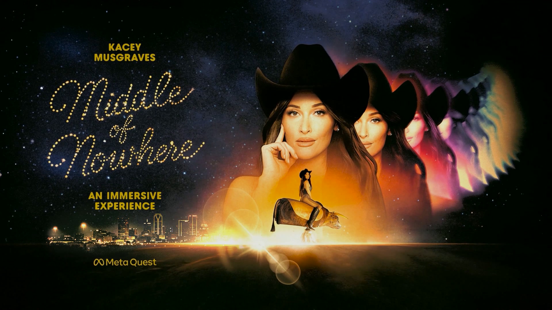 Still from Kacey Musgraves Middle of Nowhere VR180 concert production