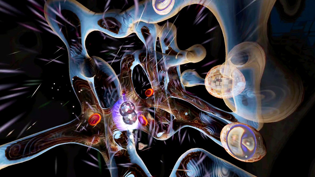 Squingle Arcade psychedelic maze environment