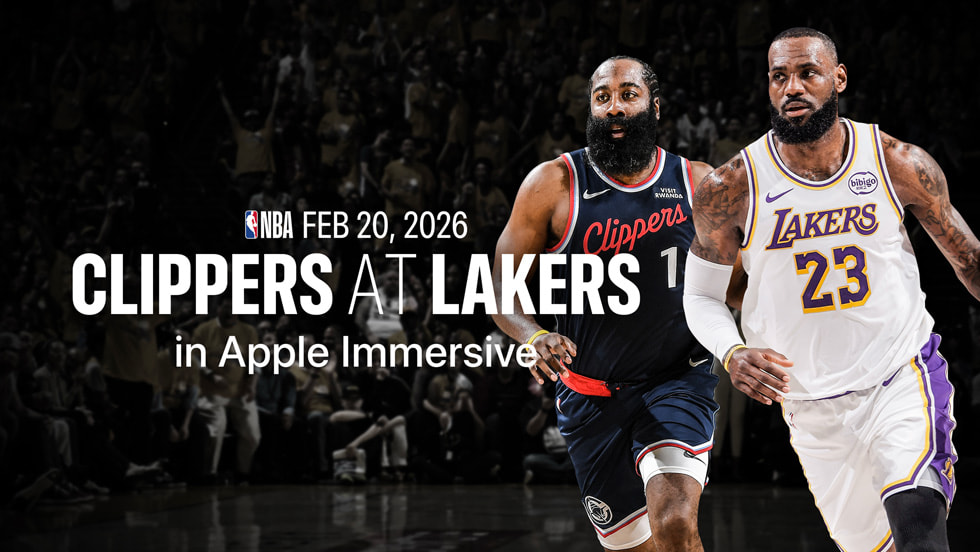 Apple Immersive Spectrum Front Row Lakers game on Vision Pro