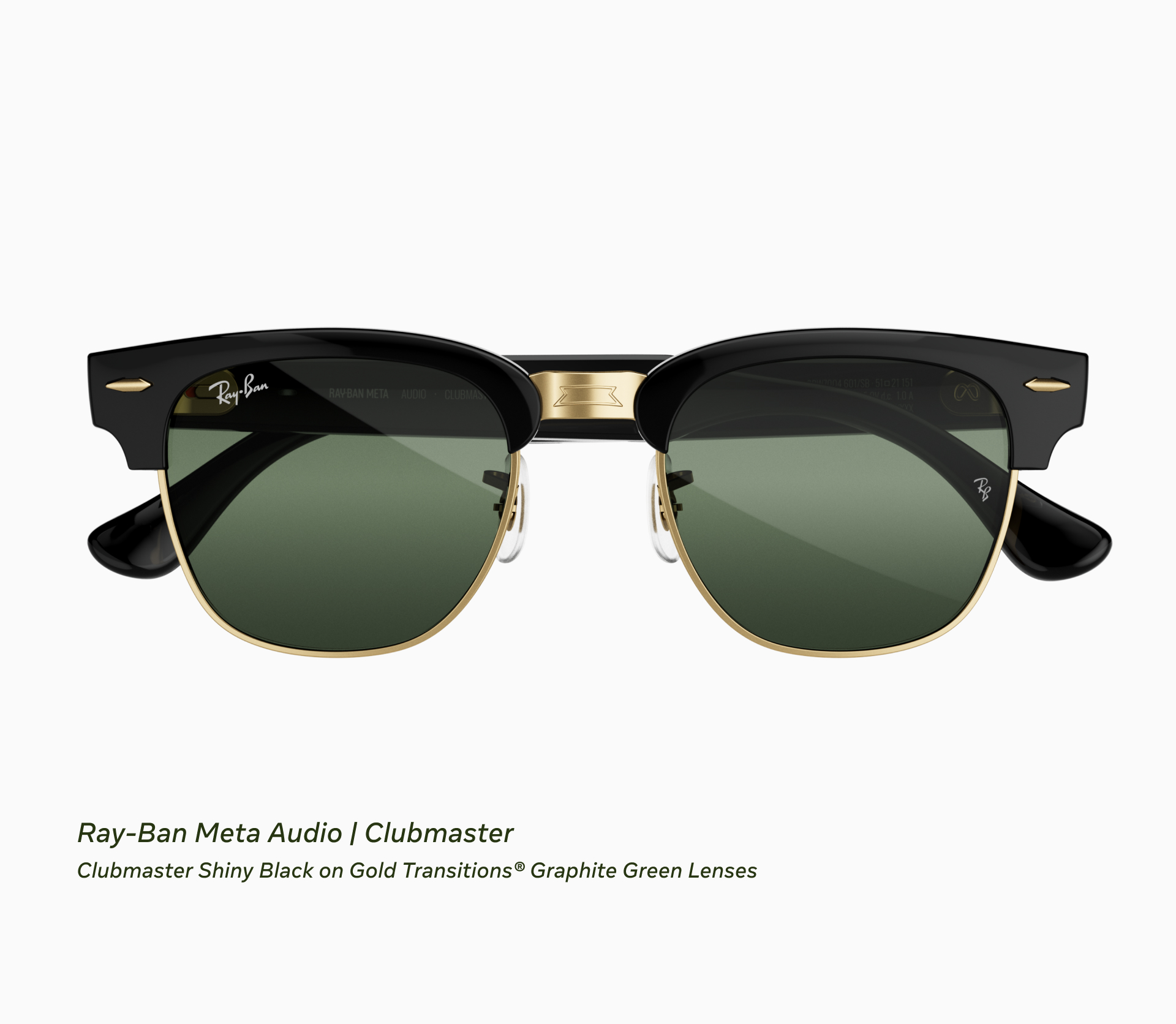 Ray-Ban Meta Audio Burbank rectangular style product render
