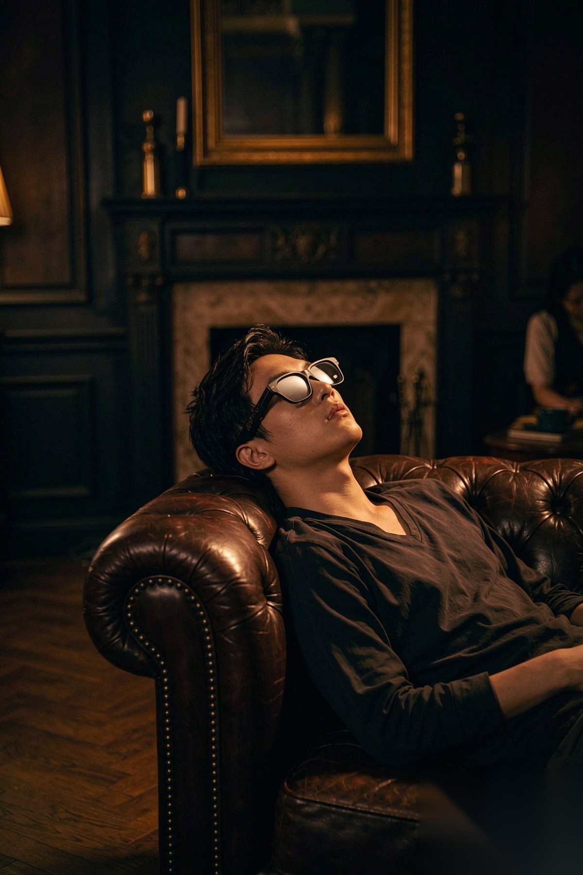 Person wearing GOSIGHT P1 AR glasses