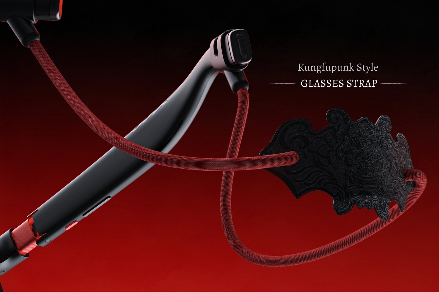 Kungfupunk-style detachable glasses strap for Phantom Beast