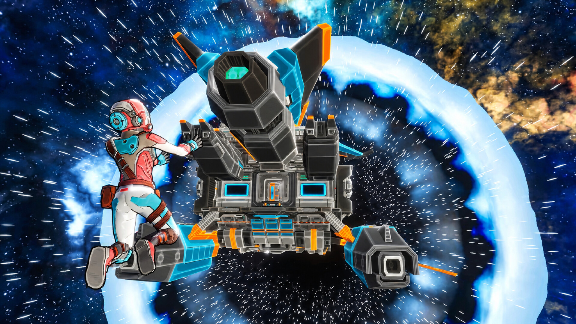 Sol Protocol crew exploring zero-gravity station interior