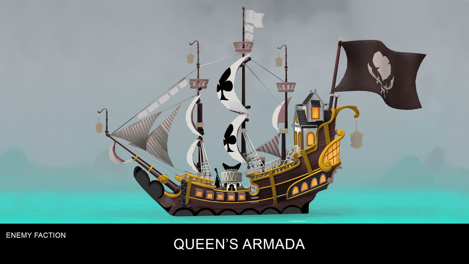 Cardmada Queens Armada ship concept art