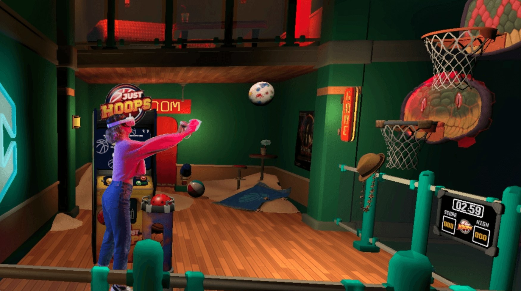 Just Hoops multiplayer or challenge mode screenshot