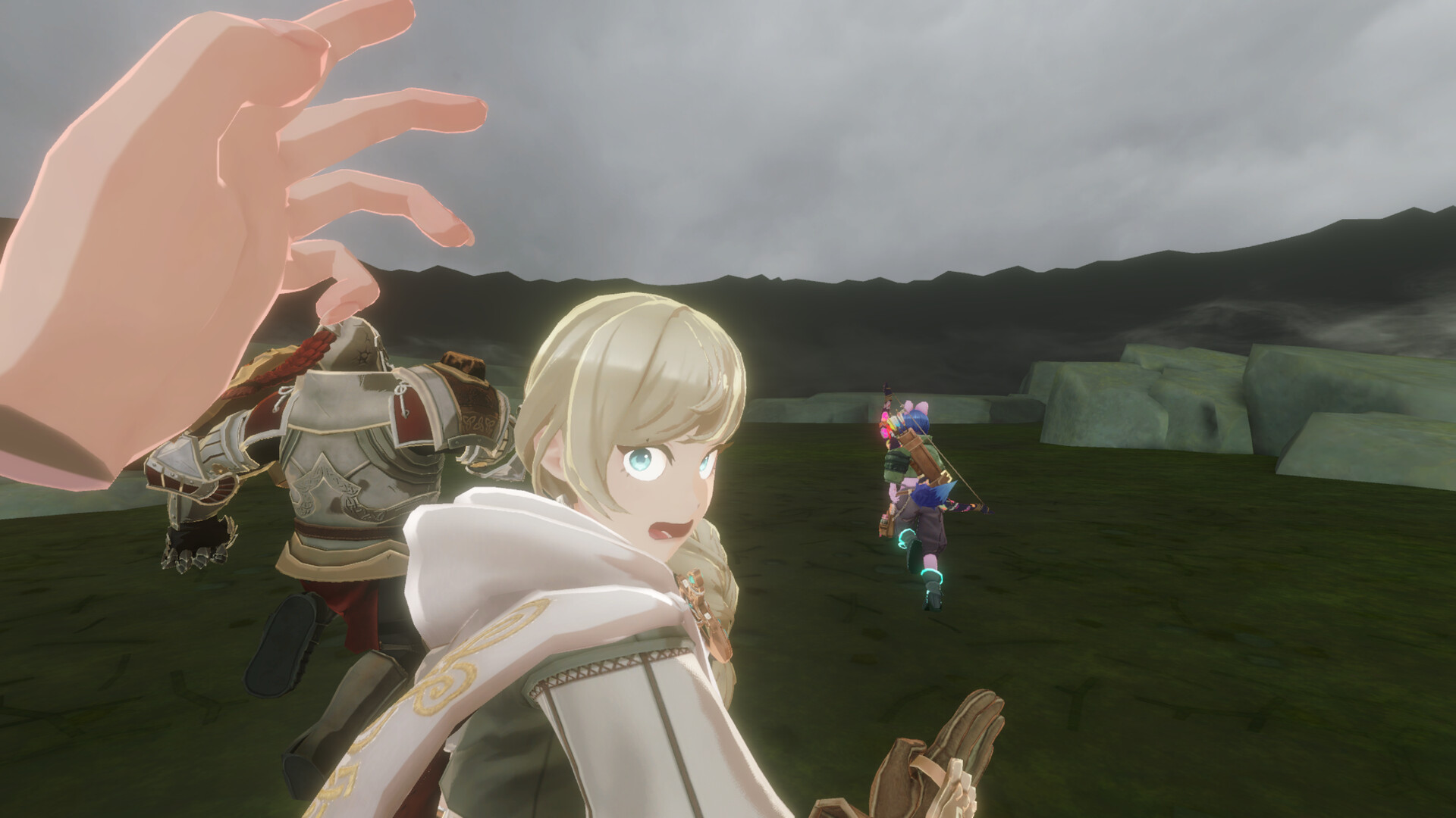 Knights of Fiona VR gameplay screenshot showing fantasy combat