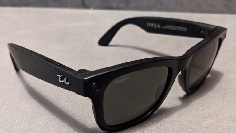 Ray-Ban Meta smart glasses on a table