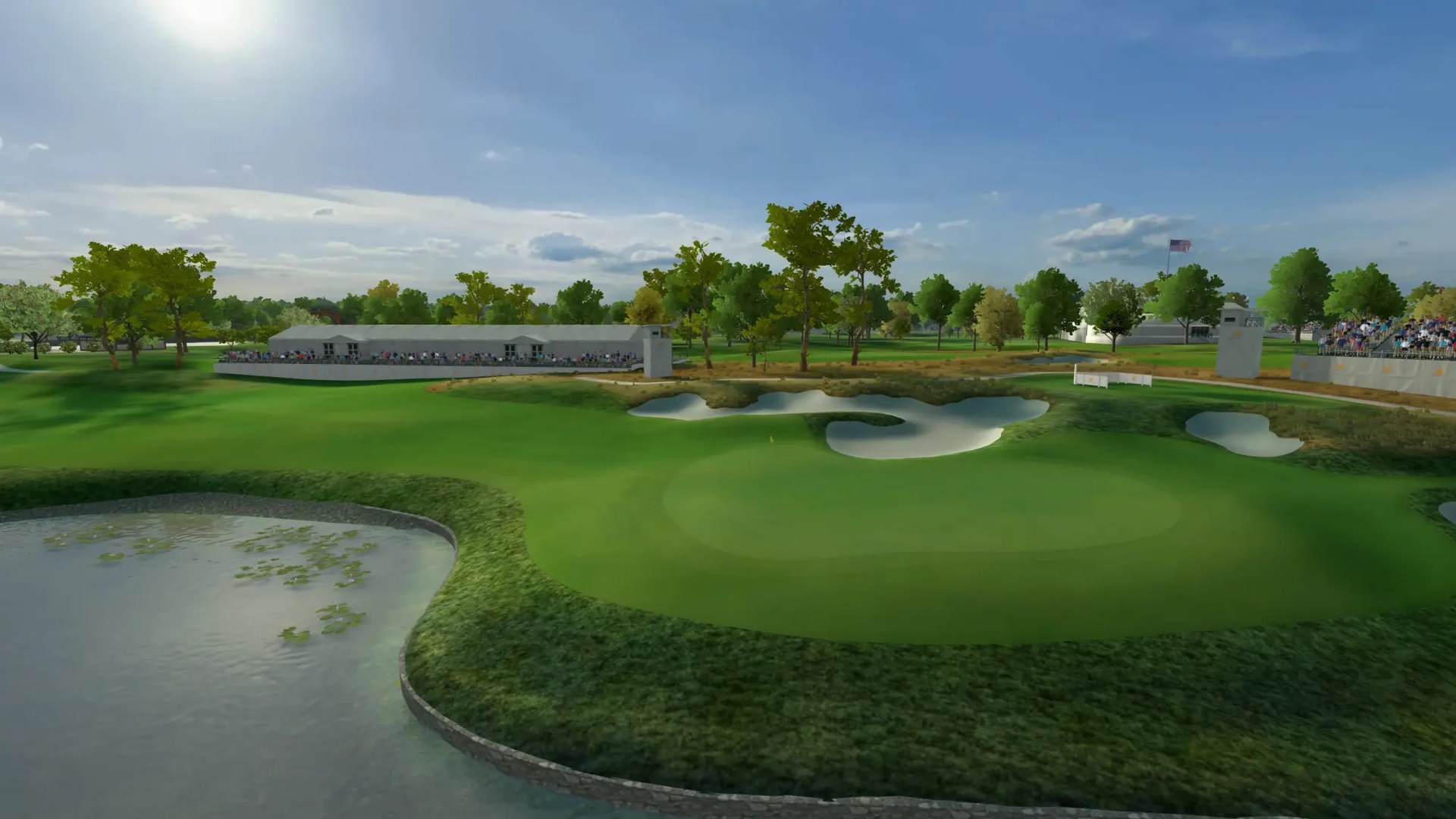 Golf+ Medinah water hole screenshot