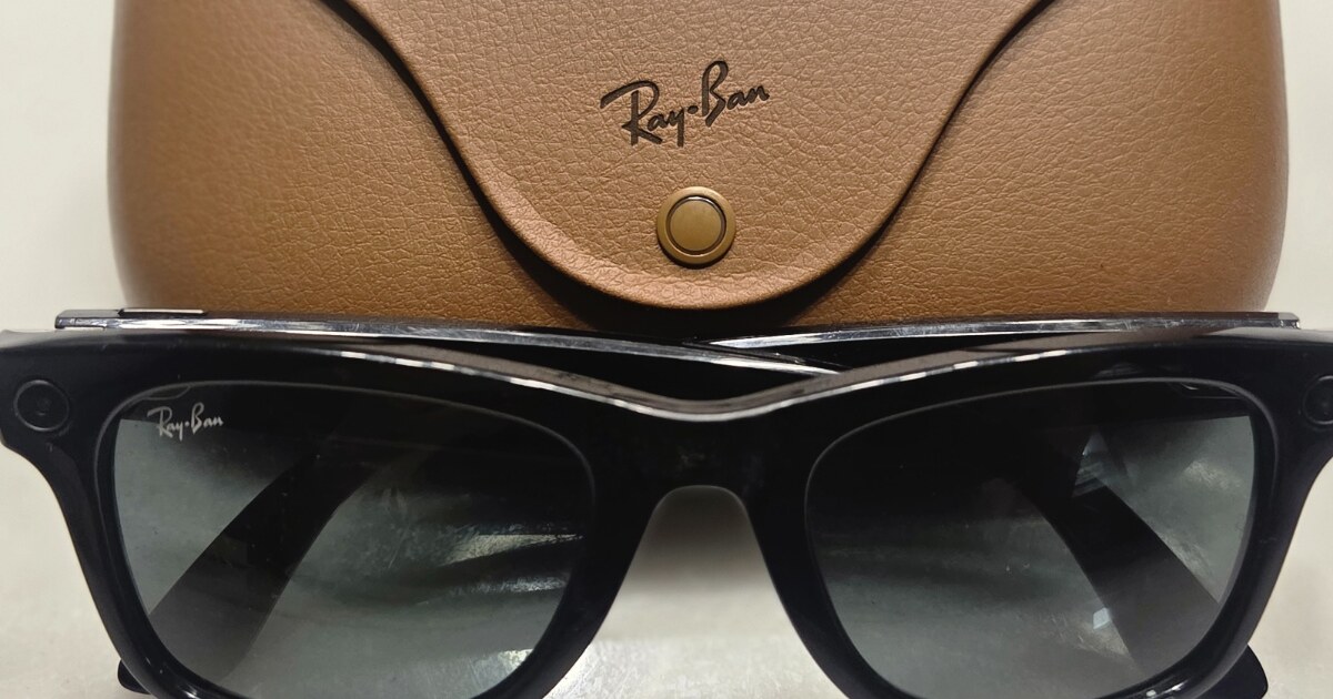 Ray-Ban Meta Gen 1 smart glasses with charging case