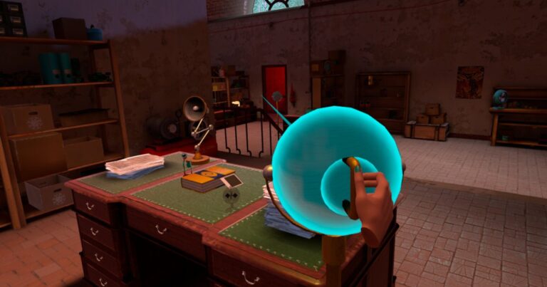 Amelia's Escape VR laboratory keycard puzzle scene