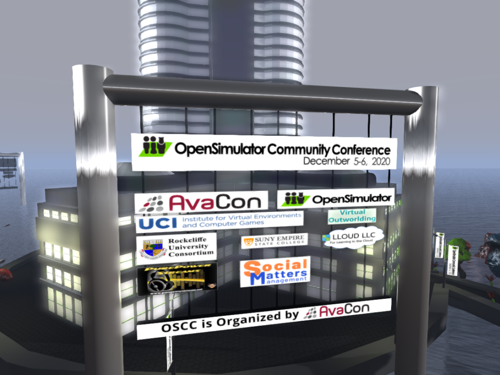 OpenSim Community Conference 2020 virtual venue