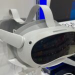 Pico 4 standalone VR headset on a retail display