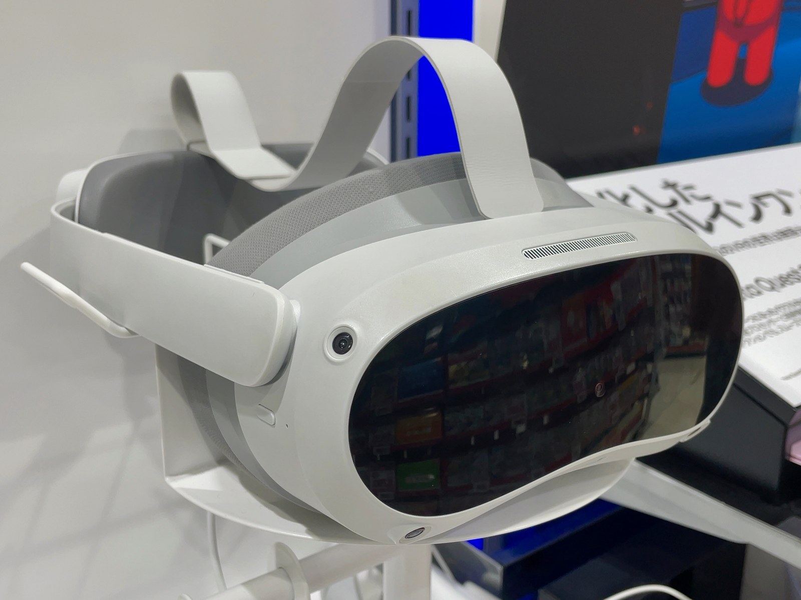 Pico 4 standalone VR headset on a retail display