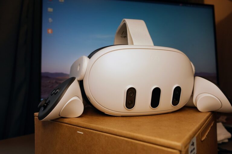 Meta Quest 3 headset front view