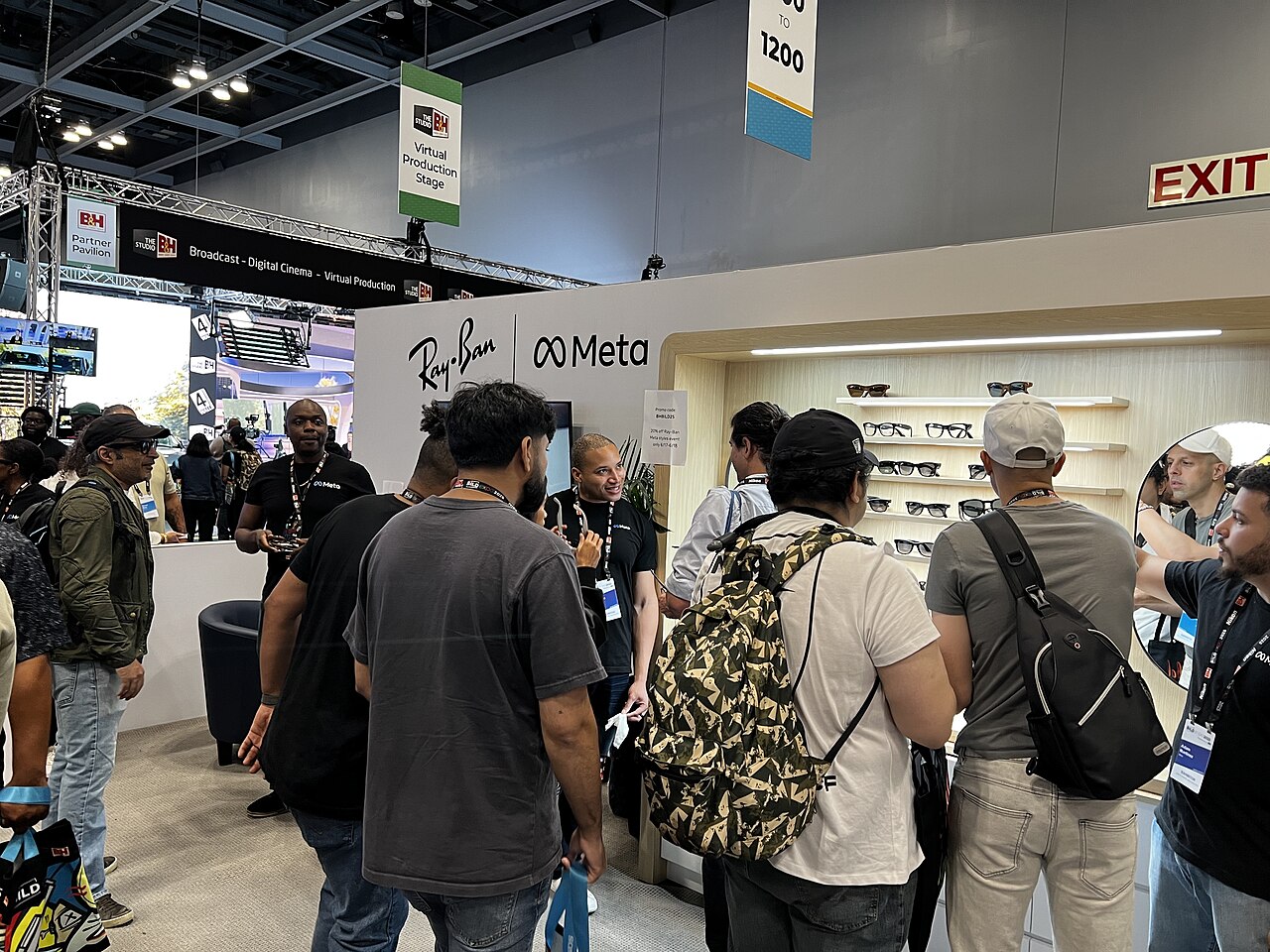 Ray-Ban Meta smart glasses on display