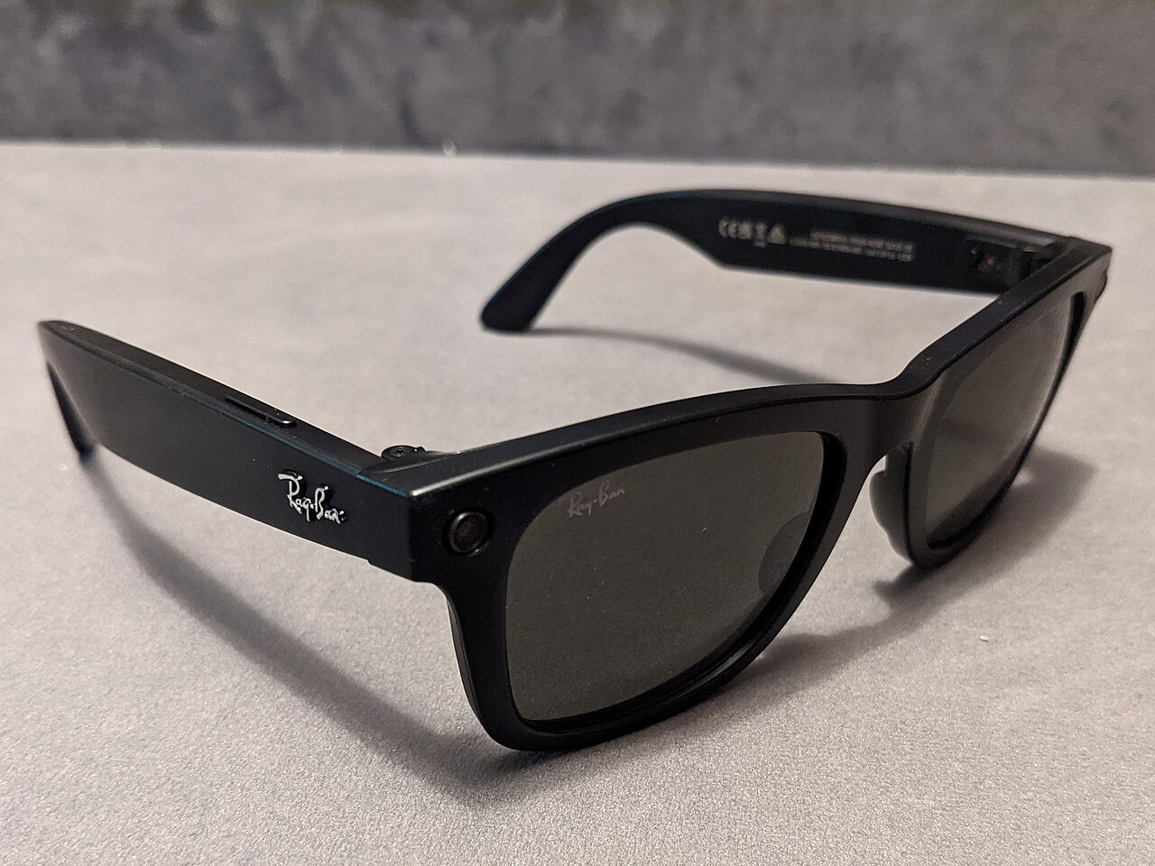 Ray-Ban Stories smart glasses on a table