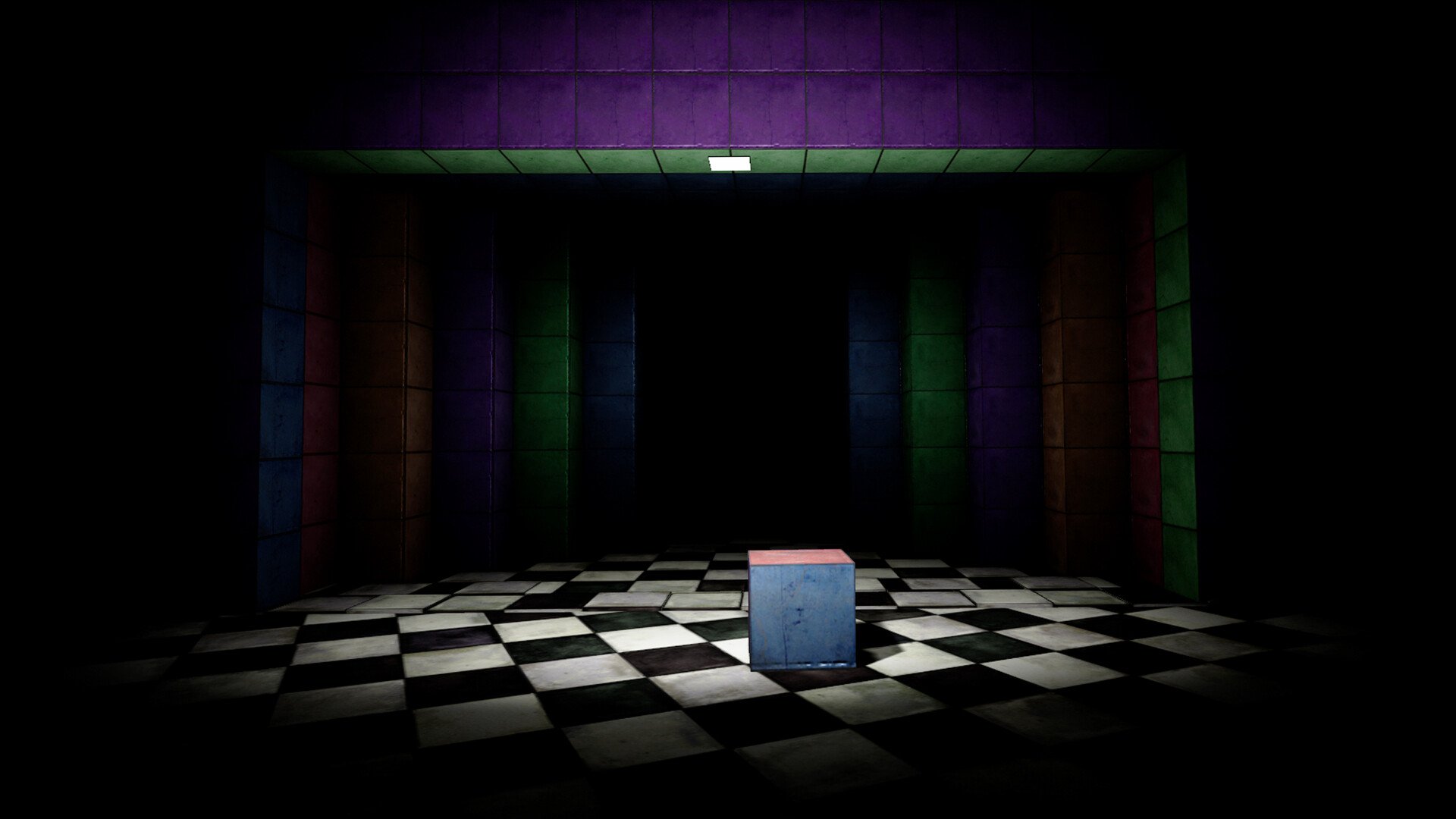 Scared by Squares cube corridor screenshot