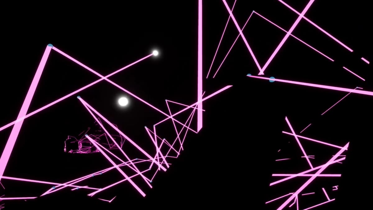 Axiomatik VR quantum portal and neon platforming screenshot