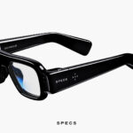 Snap SPECS AR glasses official product press photo, three-quarter view